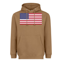 Toasted Coconut american flag Heavyweight Hoodie - linhVisuals