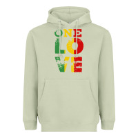 Matcha one love rasta reggae Heavyweight Hoodie - linhVisuals