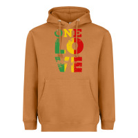 Meerkat one love rasta reggae Heavyweight Hoodie - linhVisuals