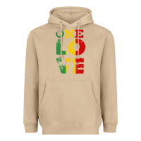 Mushroom one love rasta reggae Heavyweight Hoodie - linhVisuals