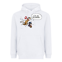 White calvin Heavyweight Hoodie - linhVisuals