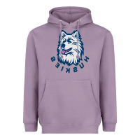 Lavender HUSKIES Heavyweight Hoodie - linhVisuals