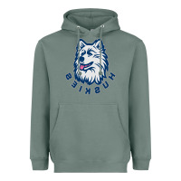 Sage HUSKIES Heavyweight Hoodie - linhVisuals