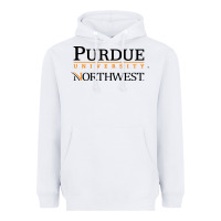White purdue university northwest Heavyweight Hoodie - linhVisuals