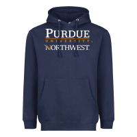 Navy purdue university northwest Heavyweight Hoodie - linhVisuals