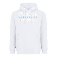 White purdue university northwest Heavyweight Hoodie - linhVisuals