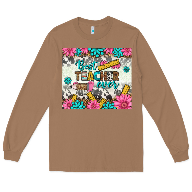 Best Teacher Ever Tumbler Long Sleeve Tee by BundleAndBundleShop | Teevron