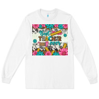 White best teacher ever tumbler Long Sleeve Tee - BundleAndBundleShop