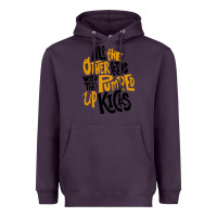 Plum Foster The People Pumped Up Kicks Heavyweight Hoodie - linhVisuals