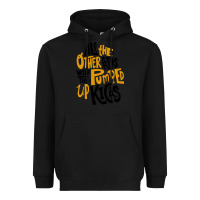 Black Foster The People Pumped Up Kicks Heavyweight Hoodie - linhVisuals