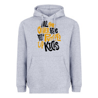 Heather Grey Foster The People Pumped Up Kicks Heavyweight Hoodie - linhVisuals