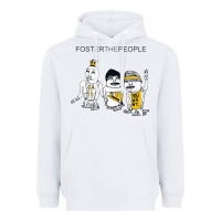 White Foster The People Call It What You Want Heavyweight Hoodie - linhVisuals