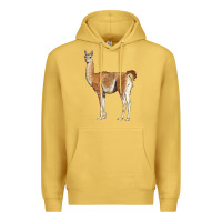 Antique Gold guanaco llama Premium Hoodie - LillyAllenDesigns