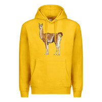 Lemon guanaco llama Premium Hoodie - LillyAllenDesigns