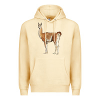 Pina Colada guanaco llama Premium Hoodie - LillyAllenDesigns