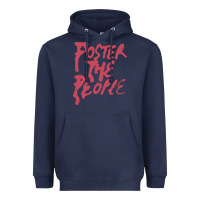 Navy Foster The People Heavyweight Hoodie - linhVisuals
