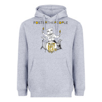 Heather Grey Foster The People Helena Beat Heavyweight Hoodie - linhVisuals