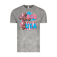 Cloud Rock God Blessed the USA Vintage Tee - FaDigitalArtStudio