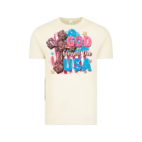 Vintage Arctic God Blessed the USA Vintage Tee - FaDigitalArtStudio