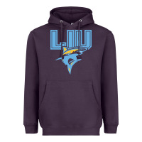 Plum long island university sharks Heavyweight Hoodie - linhVisuals