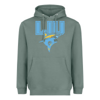 Sage long island university sharks Heavyweight Hoodie - linhVisuals