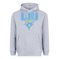 Heather Grey long island university sharks Heavyweight Hoodie - linhVisuals