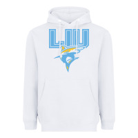 White long island university sharks Heavyweight Hoodie - linhVisuals