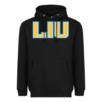 Black long island university sharks Heavyweight Hoodie - linhVisuals
