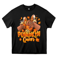 Black Pumpkin queen Fall black girl sneakers Heavy Core Tee - RanaPortraitStore