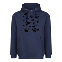 Navy dalmatian dog pattern funny diy costume t shirt Heavyweight Hoodie - linhVisuals
