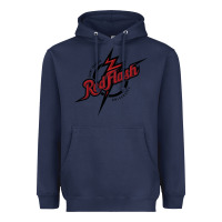 Navy st. francis (pa) red flash Heavyweight Hoodie - linhVisuals