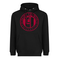 Black st. francis (pa) red flash Heavyweight Hoodie - linhVisuals