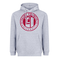 Heather Grey st. francis (pa) red flash Heavyweight Hoodie - linhVisuals