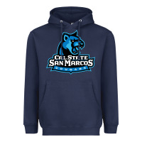 Navy The cal state san marcos cougars Heavyweight Hoodie - linhVisuals