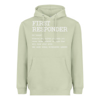 Matcha first responder  definition design Heavyweight Hoodie - linhVisuals
