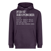 Plum first responder  definition design Heavyweight Hoodie - linhVisuals