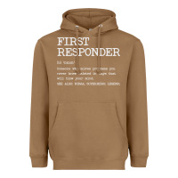 Toasted Coconut first responder  definition design Heavyweight Hoodie - linhVisuals