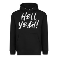 Black hell yeah! Heavyweight Hoodie - linhVisuals