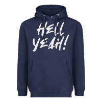 Navy hell yeah! Heavyweight Hoodie - linhVisuals