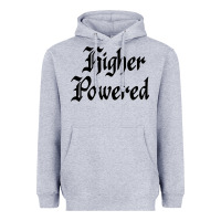 Heather Grey higher powered   alcoholics anonymous slogans Heavyweight Hoodie - linhVisuals