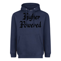 Navy higher powered   alcoholics anonymous slogans Heavyweight Hoodie - linhVisuals