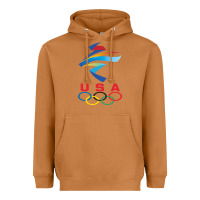 Meerkat USA OLYMPIC RINGS Heavyweight Hoodie - linhVisuals
