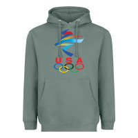 Sage USA OLYMPIC RINGS Heavyweight Hoodie - linhVisuals