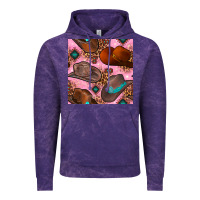 Cloud Purple western cowboy hat seamless pattern Vintage Hoodie - BundleAndBundleShop