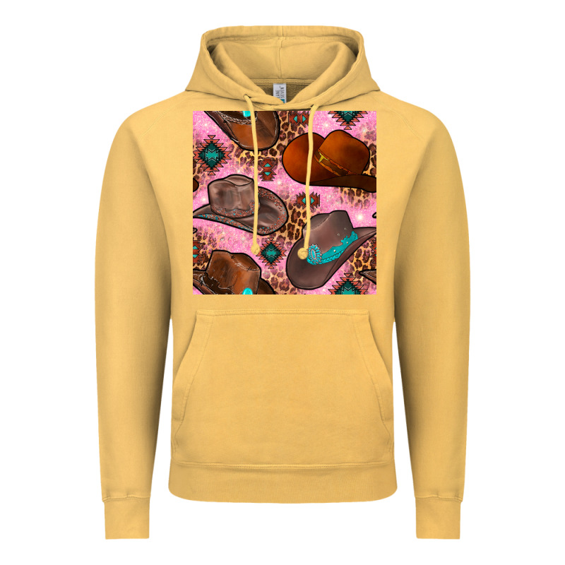 Western Cowboy Hat Seamless Pattern Vintage Hoodie by BundleAndBundleShop | Teevron