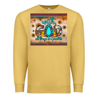 Antique Gold with god all things are possible matthew 19 26 Premium Sweatshirt - JahusDesignShop