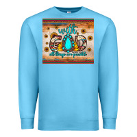 Ocean Blue with god all things are possible matthew 19 26 Premium Sweatshirt - JahusDesignShop