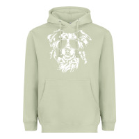 Matcha border collie dog t  shirt border collie with sunglasses cool dog t  s Heavyweight Hoodie - linhVisuals