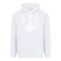 White border collie dog t  shirt border collie with sunglasses cool dog t  s Heavyweight Hoodie - linhVisuals