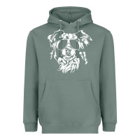 Sage border collie dog t  shirt border collie with sunglasses cool dog t  s Heavyweight Hoodie - linhVisuals